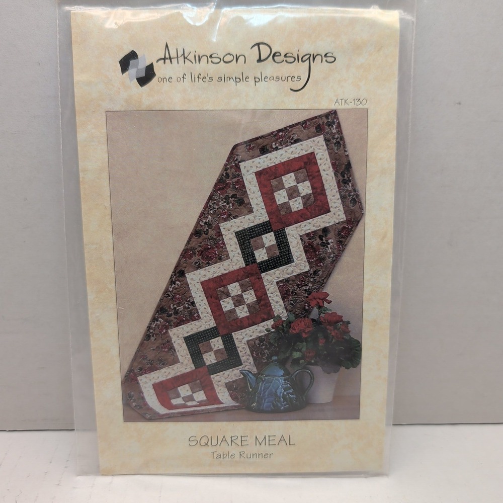 Atkinson Designs Square Meal Table Runner Sewing Pattern ATK-130 Terry Atkinson